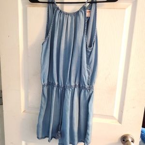 Mossimo blue denim like romper